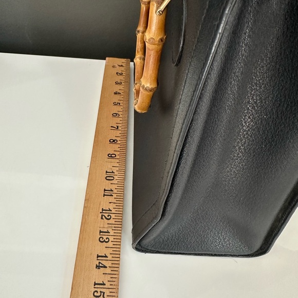 Gucci Black Tote with Bamboo Handles - Picture 13 of 13